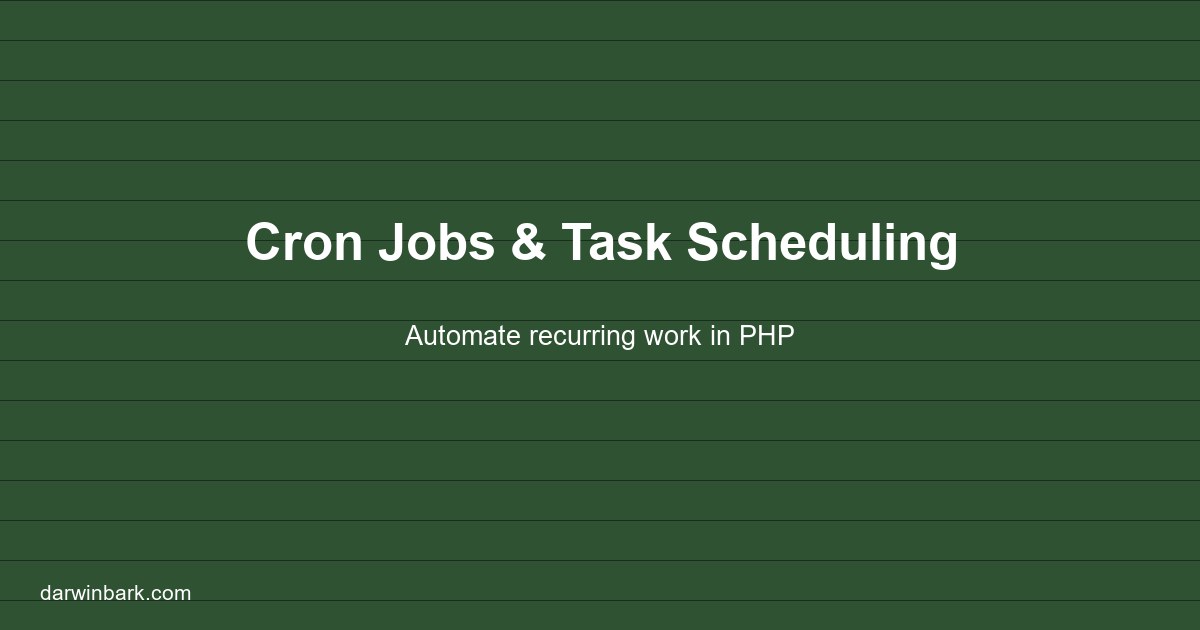 PHP cron jobs and task scheduling guide