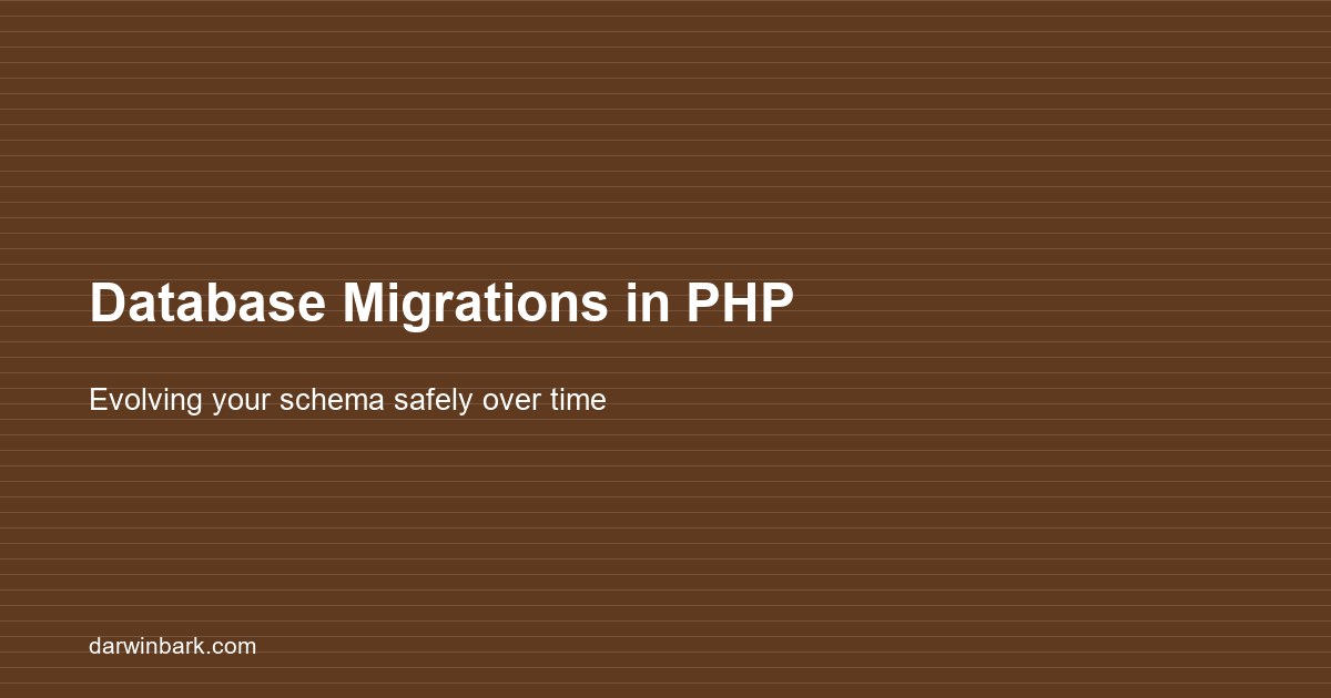Database migrations in PHP guide