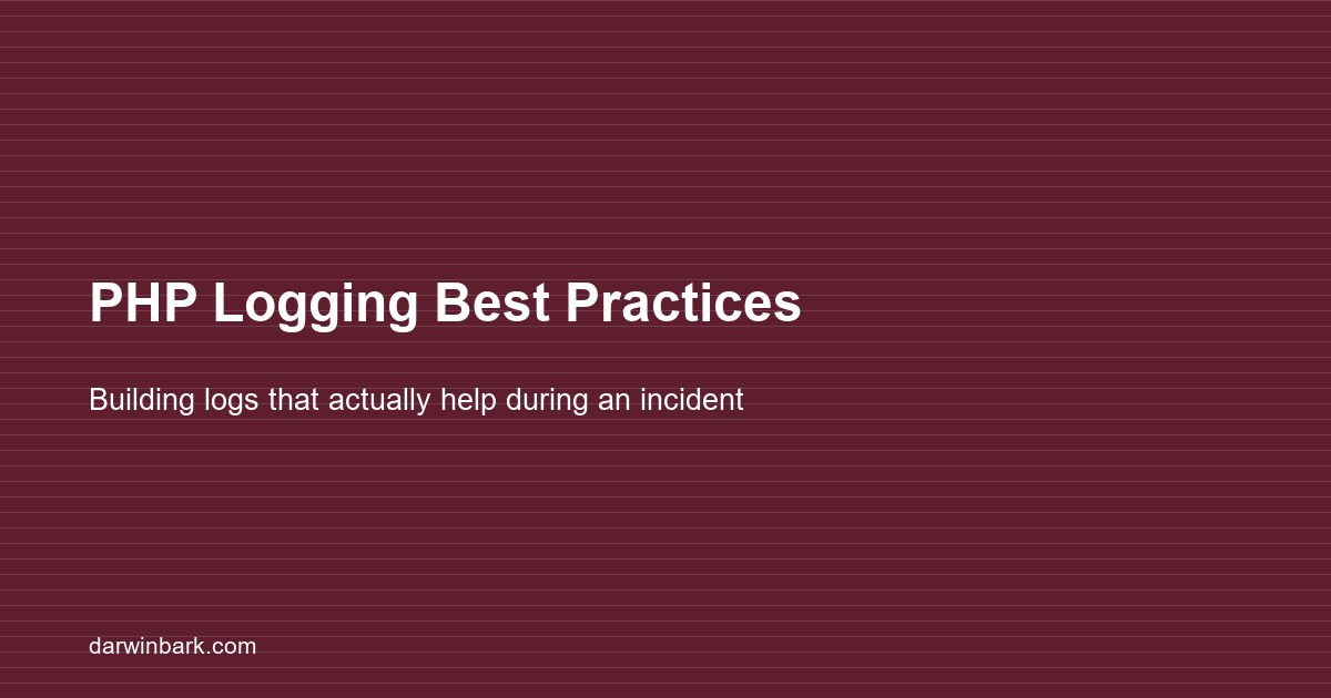 PHP logging best practices guide