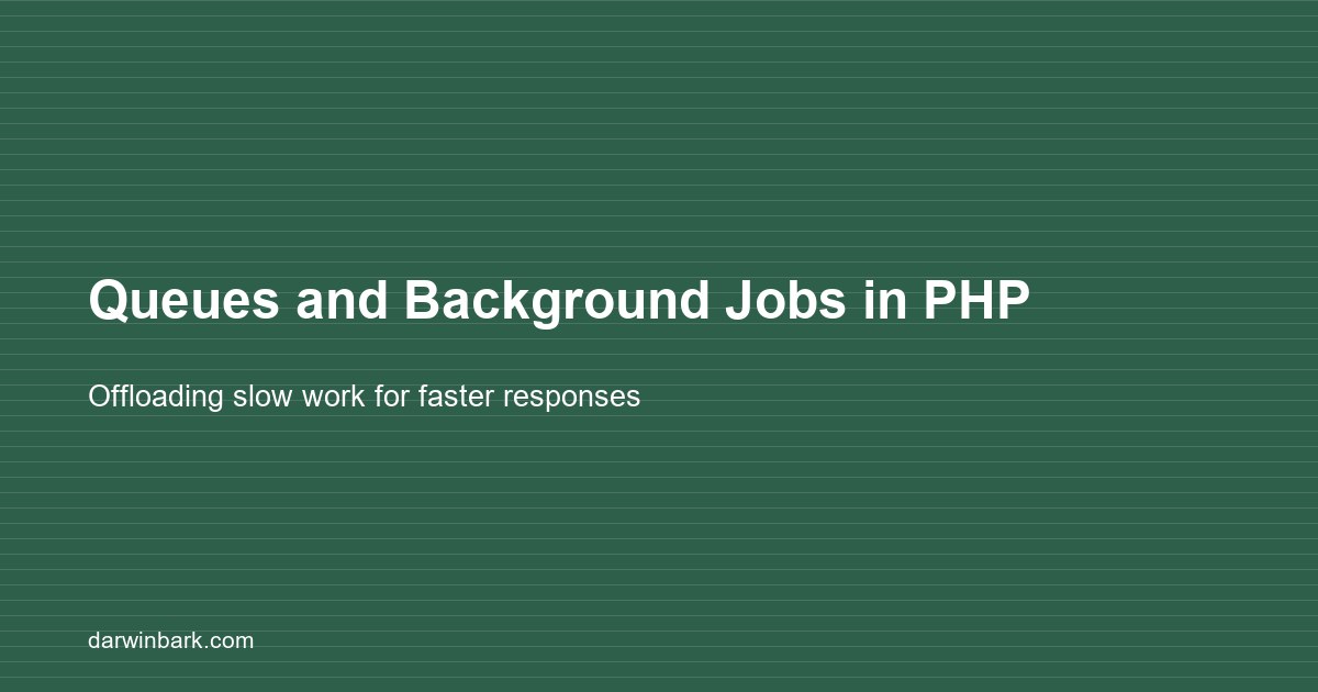 Queues and background jobs in PHP guide